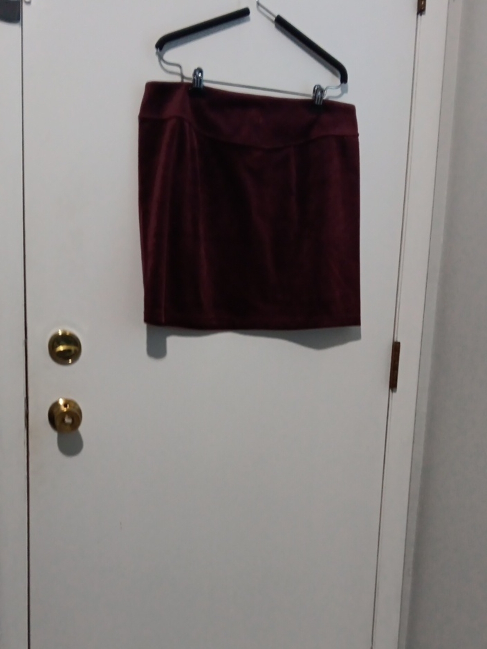 lululemon athletica Burgundy Velvet Mini Skirt